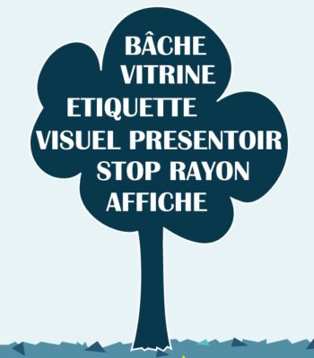 Création de visuels merchandising: étiquettes produits, posters, frontons, bâches, stop rayon, kakemonos