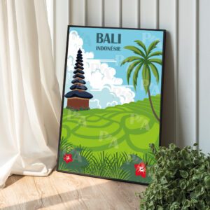 Création d'un poster vintage Bali