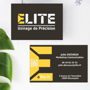 Elaboration de cartes de visite selon votre charte graphique et adaptée à votre image
