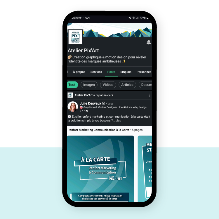 Supports communication utilisés sur LinkedIn pour un message professionnel