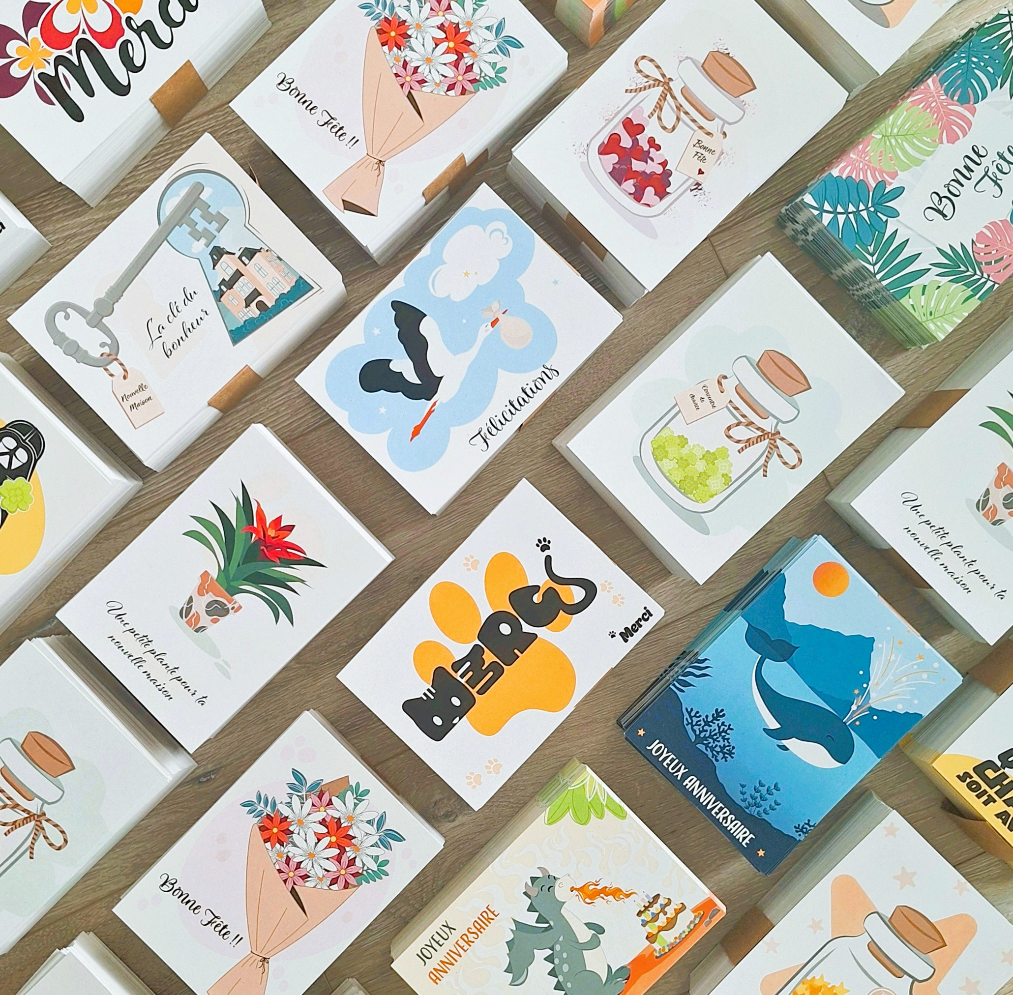 Cartes Illustrées disponible sur la boutique en ligne